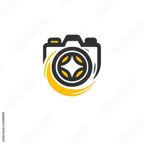 beautiful simple colorful camera slr logo photo