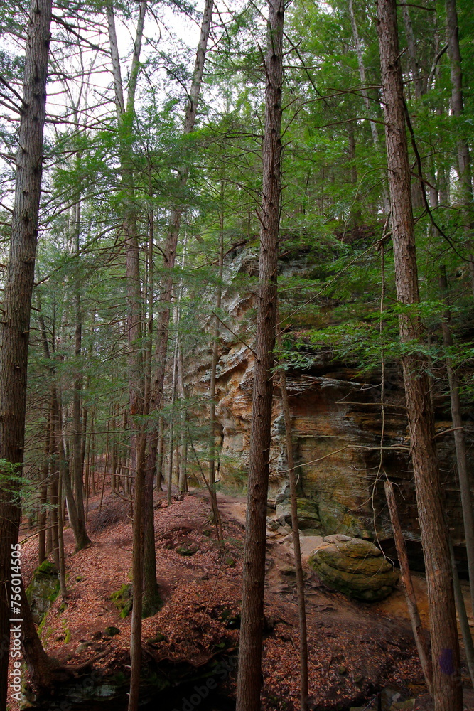 Fototapeta premium Whispering Cave, Hocking Hills State Park, Ohio