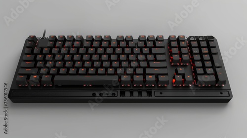 Compact gaming keyboard with programmable hotkeys and water-resistant design