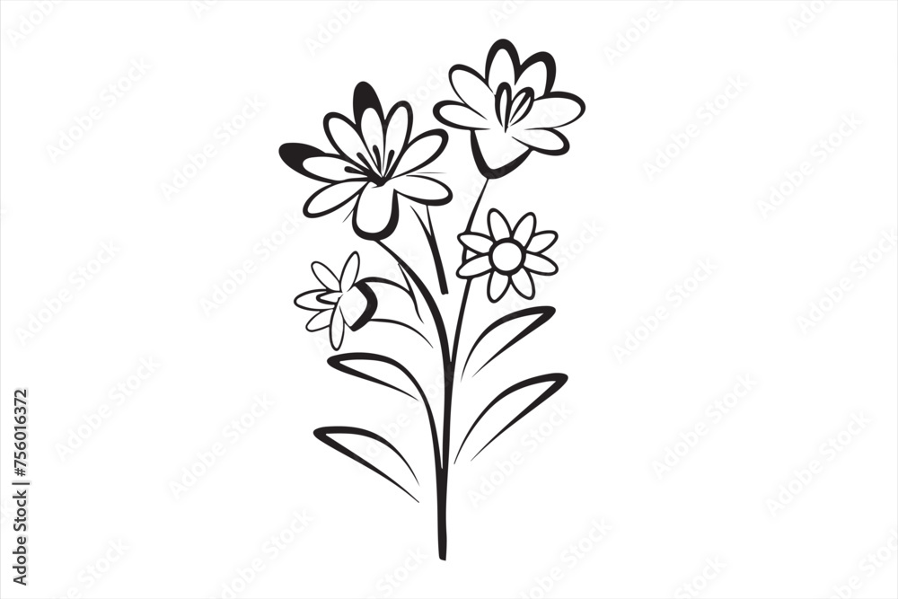illustration of a flower illustration of a flower