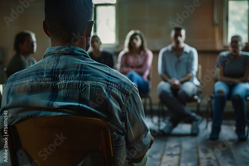 a support group or therapy session