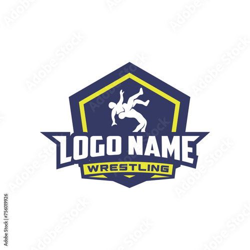  Wrestling logo sport vector design