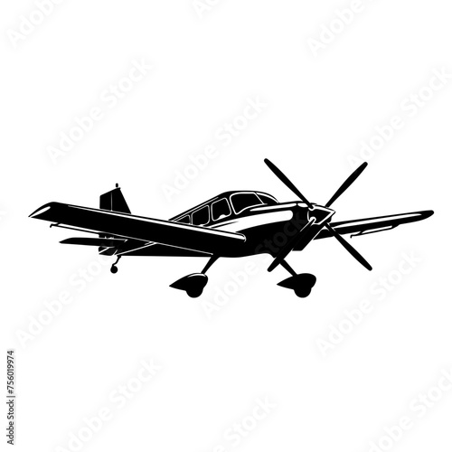 Fototapeta Naklejka Na Ścianę i Meble -  Agricultural Aircraft Vector Logo