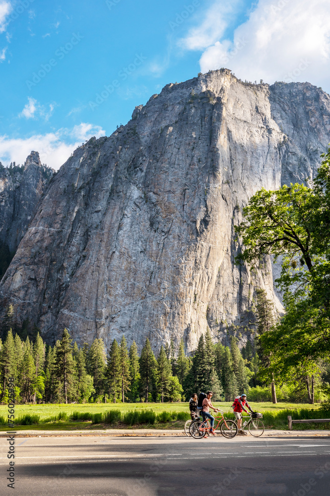 famous rock El Capitan in Yosemite National Park famous rock El Capitan in Yosemite National Park