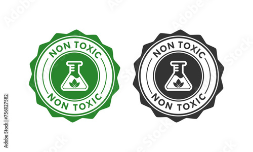 Non toxic design logo template illustration