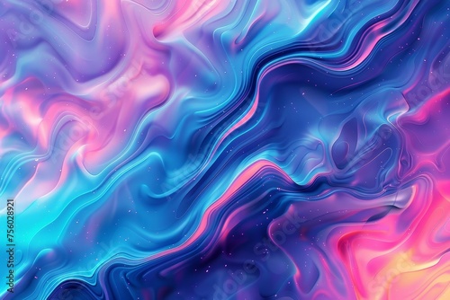 Fluid flow background. Fluid wave pattern. Summer poster. Colorful gradient. Abstract cover. Liquid wave. Vibrant color