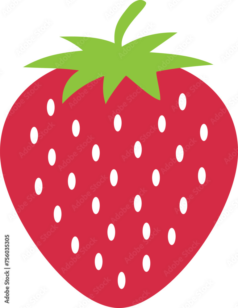 Obraz premium Garden strawberry fruit food icon.