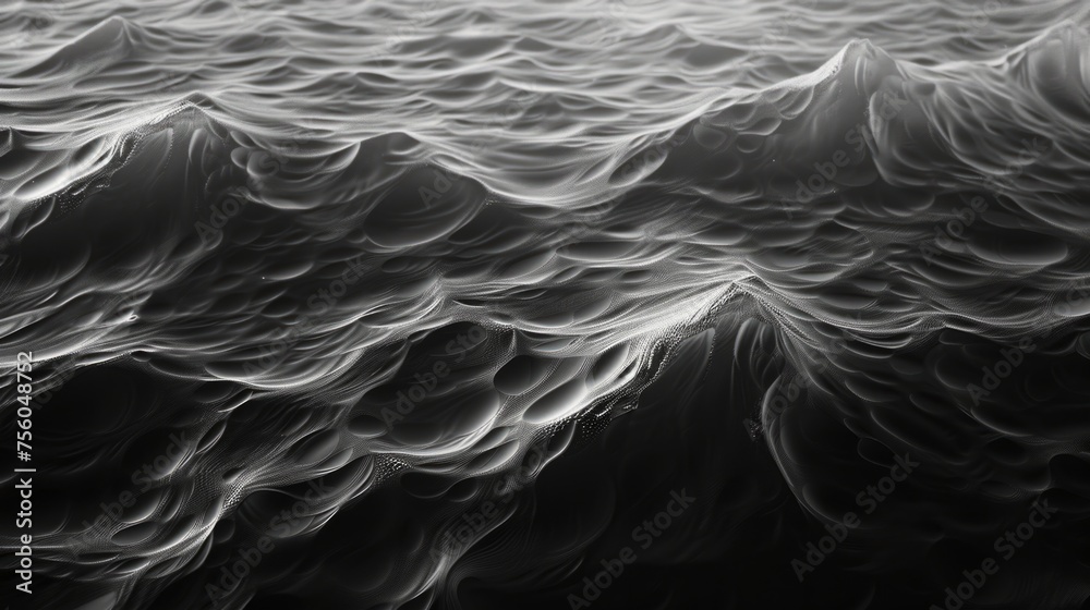 black and white of a wavy background. generative ai black and white of a wavy background. generative ai