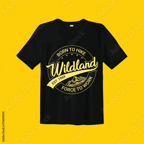 Born to Hike t-shirt design