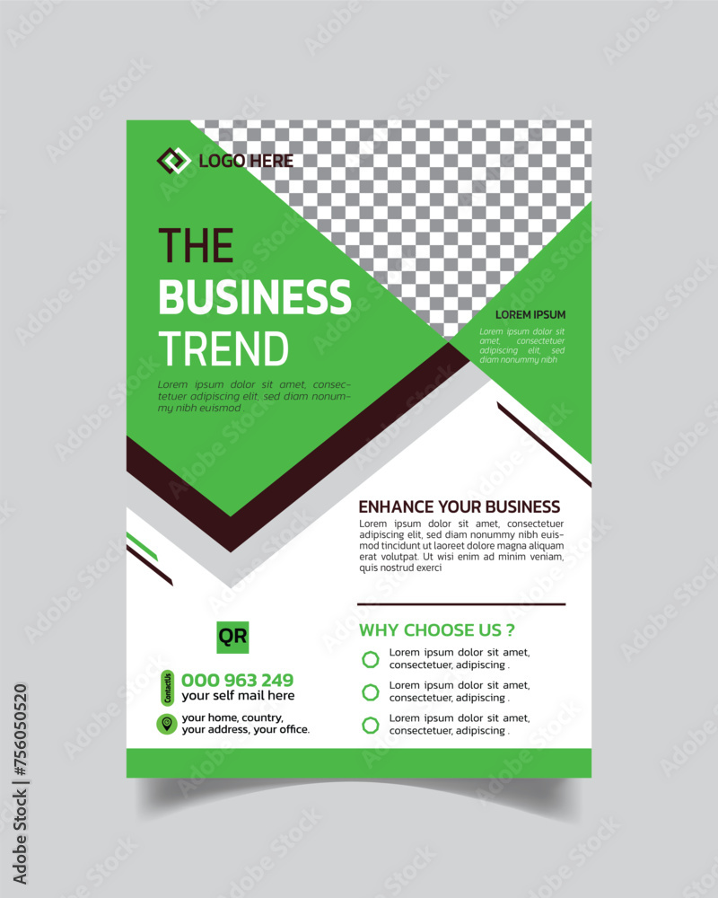 Excellent Business Flyer or Modern Business Leaflet and Creative Business Poster