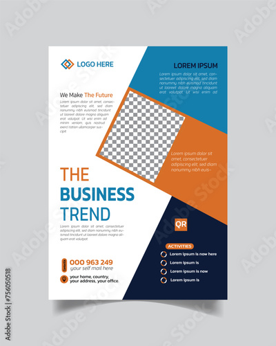 Creative Excellent Business Flyer or Trendy Business Leaflet and Unique Business Poster