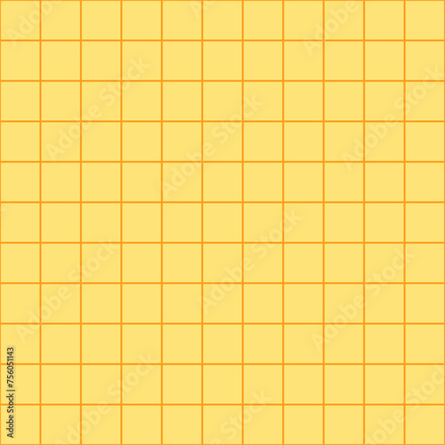 Flat Yellow Bathroom Seamless Pattern. Vector Illustration of Tile Wall Background. (ID: 756051143)