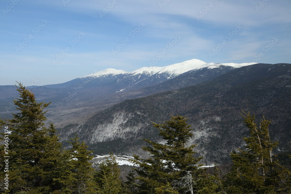 A hiking trip in the mountains of New Hampshire, USA. 