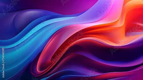 Neon Dreams Background : Abstract Digital Texture with Fluid Shapes and Energetic Movement - A Futuristic Design Element in Vibrant Colors
