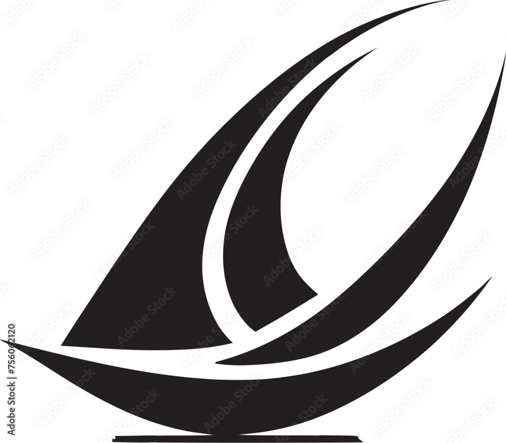 Bare Essentials Boat Minimalist Boat Vector Symbol Gentle Waves Boat Icon Design Bare Essentials Boat Minimalist Boat Vector Symbol Gentle Waves Boat Icon Design