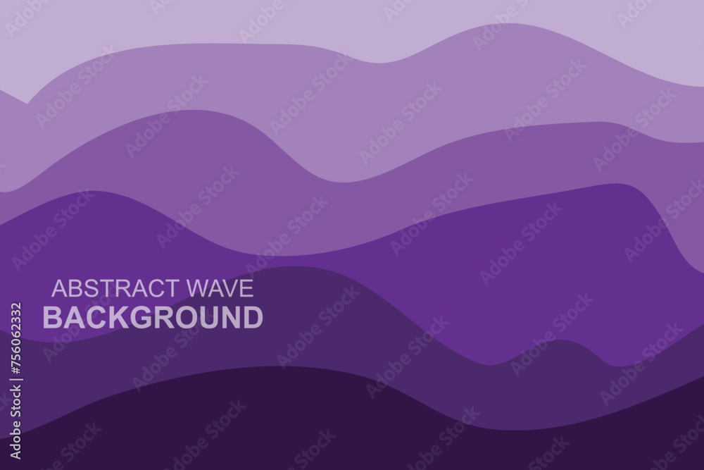 Fototapeta premium Water Wave Background Design, Abstract Vector Blue Ocean Walpaper Template