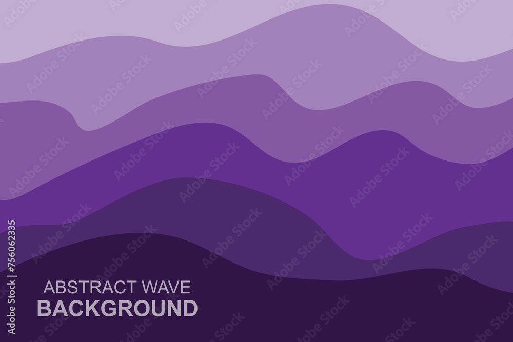 Fototapeta premium Water Wave Background Design, Abstract Vector Blue Ocean Walpaper Template