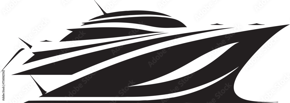 Micro Marina Boat Icon in Vector Soft Sailing Minimal Boat Vector Logo Micro Marina Boat Icon in Vector Soft Sailing Minimal Boat Vector Logo