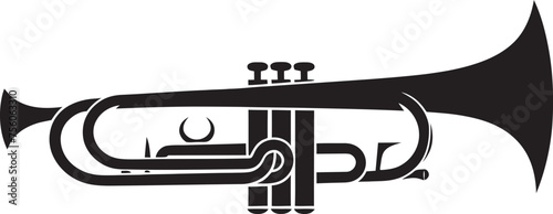 Brass Harmony Golden Trumpet Icon Sonic Serenade Iconic Trumpet Symbol