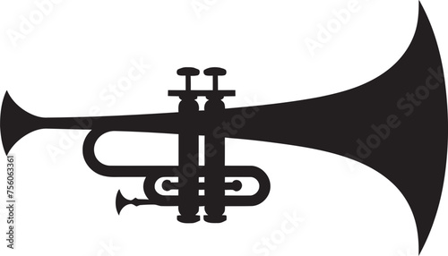 Harmonic Flare Music Trumpet Icon Sonic Serenity Melodic Trumpet Emblem