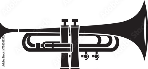 Sonic Harmony Music Trumpet Design Trumpet Crescendo Melodic Vector Logo