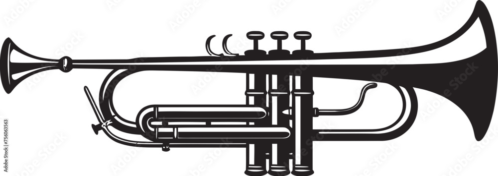 Harmonic Pulse Vibrant Trumpet Emblem Sonic Serenade Melodic Horn Icon