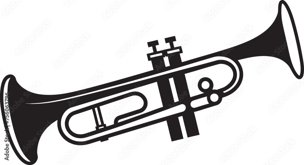Harmony Herald Music Trumpet Emblem Brass Brilliance Trumpet Vector Symbol Harmony Herald Music Trumpet Emblem Brass Brilliance Trumpet Vector Symbol