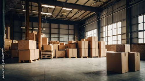A warehouse consisting of boxes ready to be delivered.