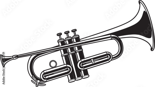 Trumpet Tune Sound Icon Emblem Symphonic Sounds Music Trumpet Icon