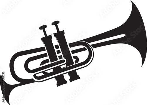 Trumpet Tune Trumpet Icon Emblem Symphonic Sounds Music Trumpet Symbol