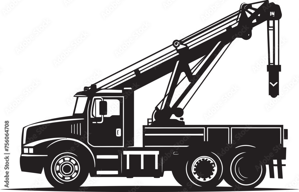 Mobile Lifter Crane Truck Vector Icon CraneCraft Truck Crane Logo Design Mobile Lifter Crane Truck Vector Icon CraneCraft Truck Crane Logo Design