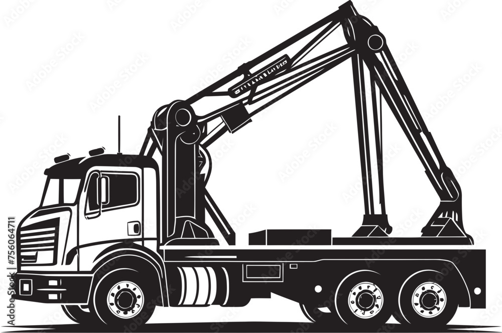 CraneCraft Truck Crane Logo Design HoistHero Crane Truck Icon Emblem CraneCraft Truck Crane Logo Design HoistHero Crane Truck Icon Emblem