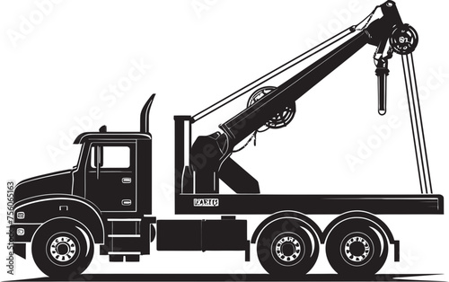 Lifting Legends Crane Truck Emblem Design Crane Commanders Truck Crane Symbol Vector