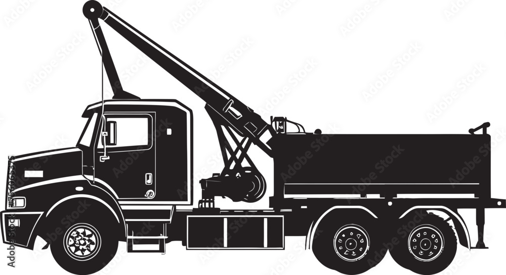 Industrial Titans Crane Truck Emblem Skyward Solutions Truck Crane Symbol