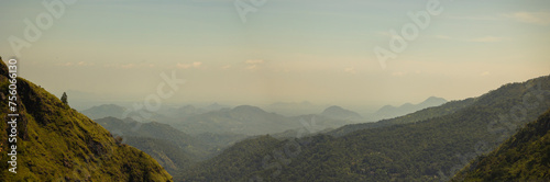 Daytime views of the mountains in the Ella region  Badulla District of Uva Province  Sri Lanka