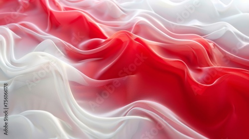 red and white photograph of a wavy background generative ai