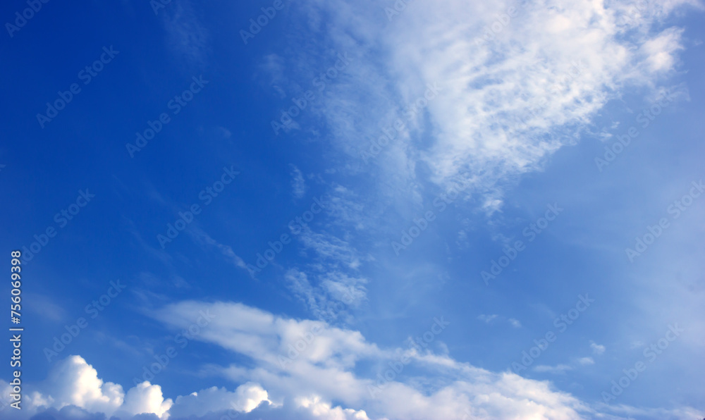 Obraz premium sky white clouds pattern background