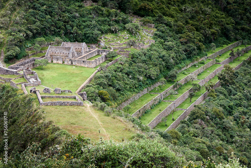 Choquequirao is an archaeological site located in the Andes Mountains of Peru, near the modern town of Cachora. Often referred to as the 