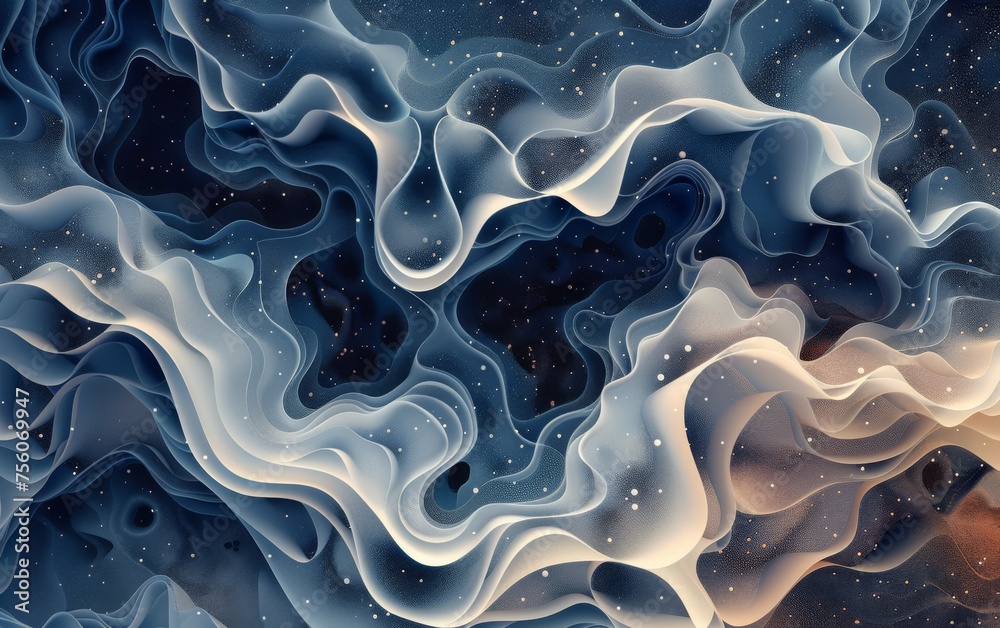 Obraz premium Generative Art for a tech company, showcasing the beauty of algorithmically created patterns