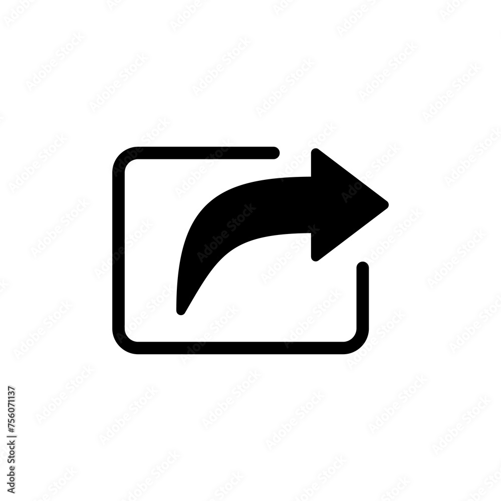 Share icon vector isolated on white background. Share vector icon Share icon vector isolated on white background. Share vector icon