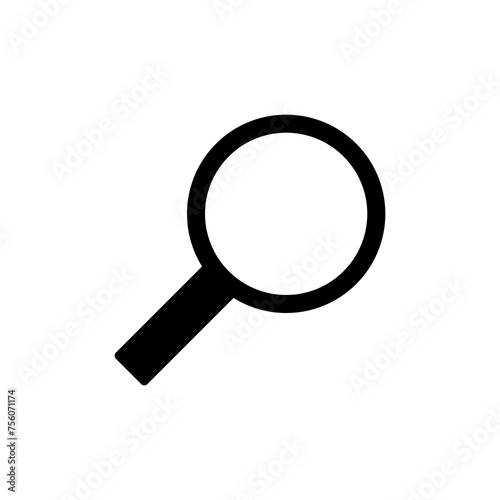 Search icon vector isolated on white background. Glass vector icon. search magnifying glass icon. Find