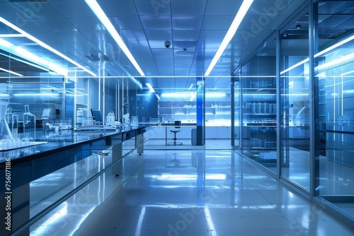 Advanced laboratory environment showcasing the forefront of scientific innovation Where dedicated researchers explore new frontiers in medicine and technology for the betterment of humanity
