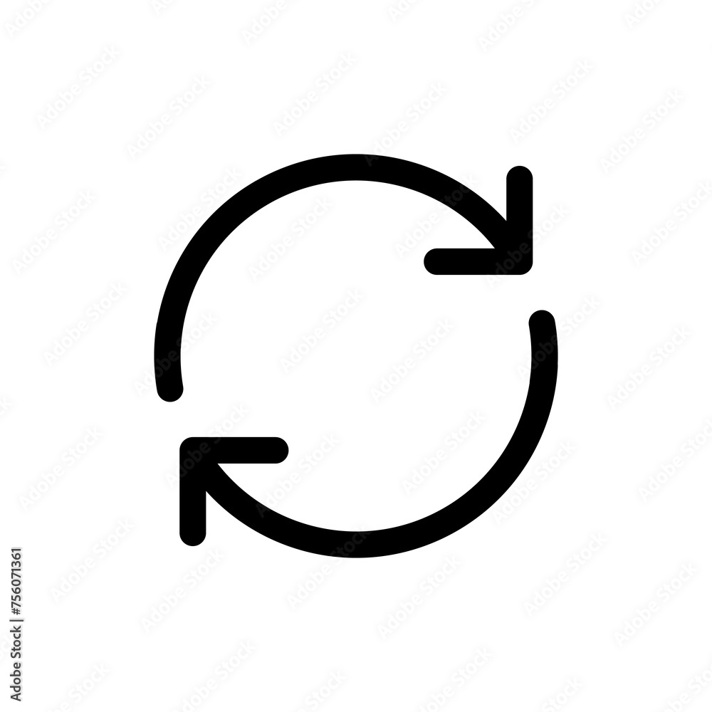 Refresh icon vector isolated on white background. Reload icon vector. Update icon. convert icon Refresh icon vector isolated on white background. Reload icon vector. Update icon. convert icon