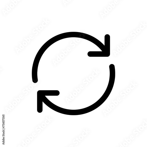 Refresh icon vector isolated on white background. Reload icon vector. Update icon. convert icon