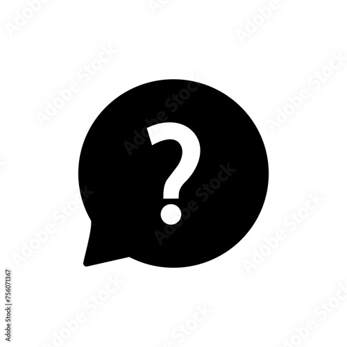 Question Icon vector isolated on white background. Question mark sign. help icon. Faq