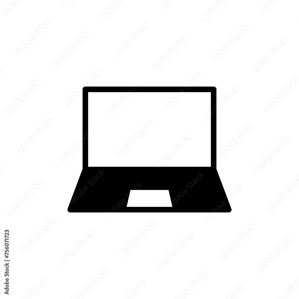 Laptop icon vector isolated on white background. Laptop vector icon Laptop icon vector isolated on white background. Laptop vector icon