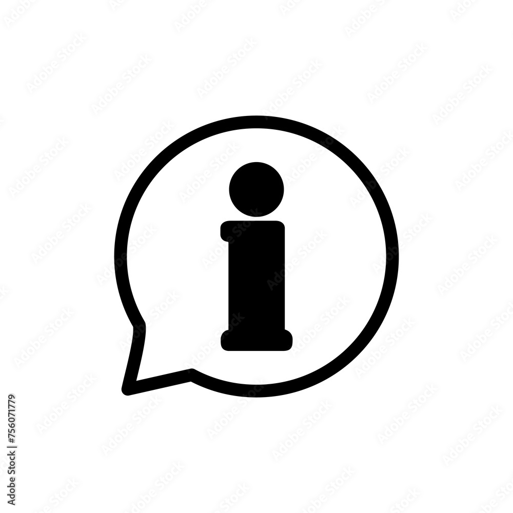 Information icon vector isolated on white background. Info sign. About us Information icon vector isolated on white background. Info sign. About us