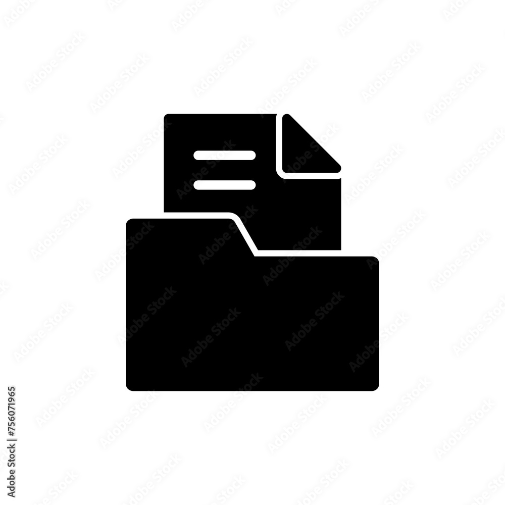 Folder Icon vector isolated on white background. Folder and documents Icon. icon archive Folder Icon vector isolated on white background. Folder and documents Icon. icon archive