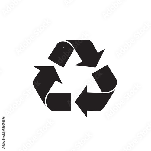 Recycle in cartoon, doodle style. Image for t-shirt, web, mobile apps and ui. Isolated 2d vector illustration in logo, icon, sketch style, Eps 10. AI Generative