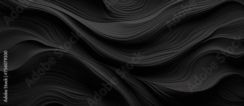 Abstract black textured background for artistic design.